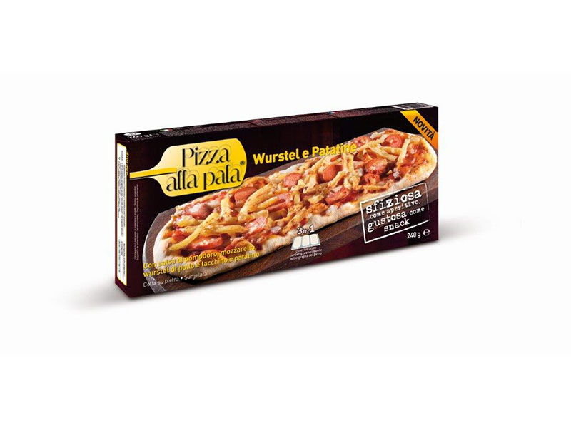 Pizza- sausage and french fries 240g